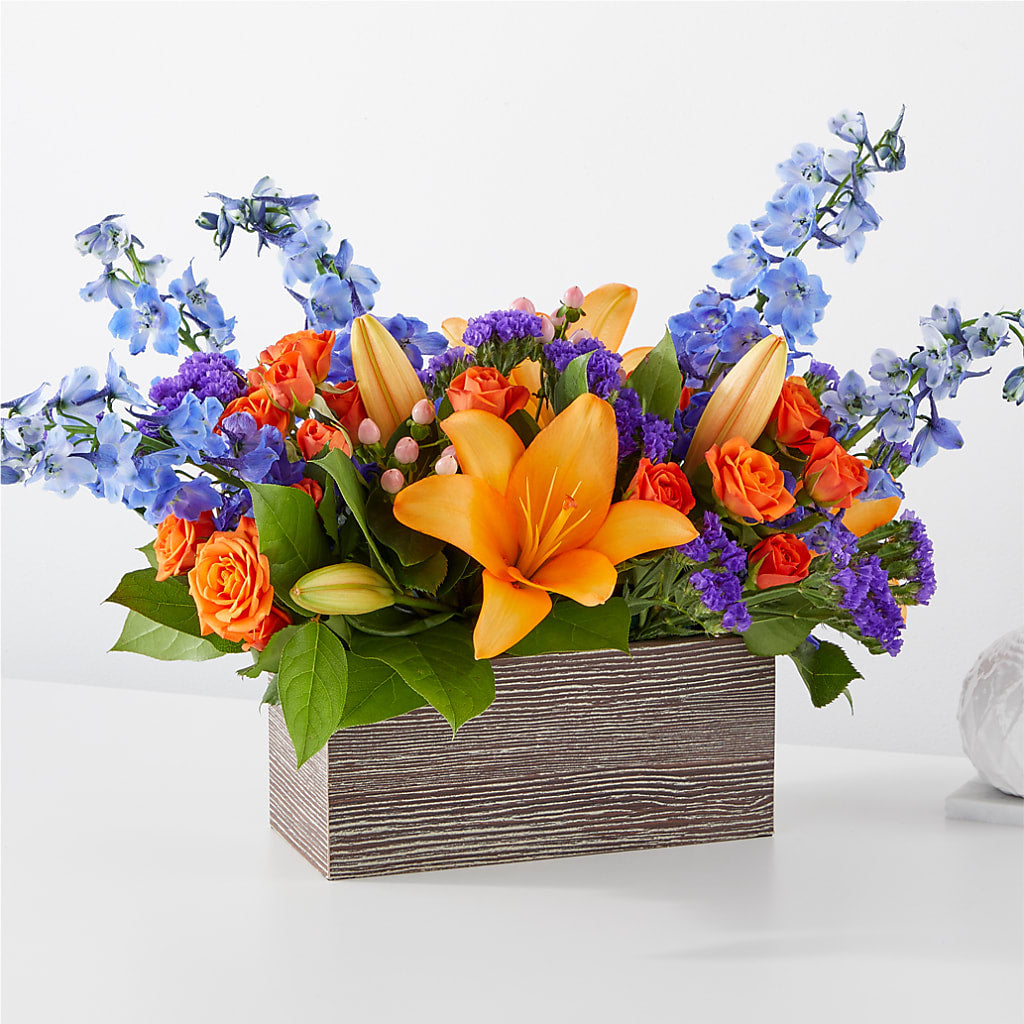 Radiant Citrus Box Bouquet – LATE BLOOMERS FLORAL & GIFT LLC, Willmar MN