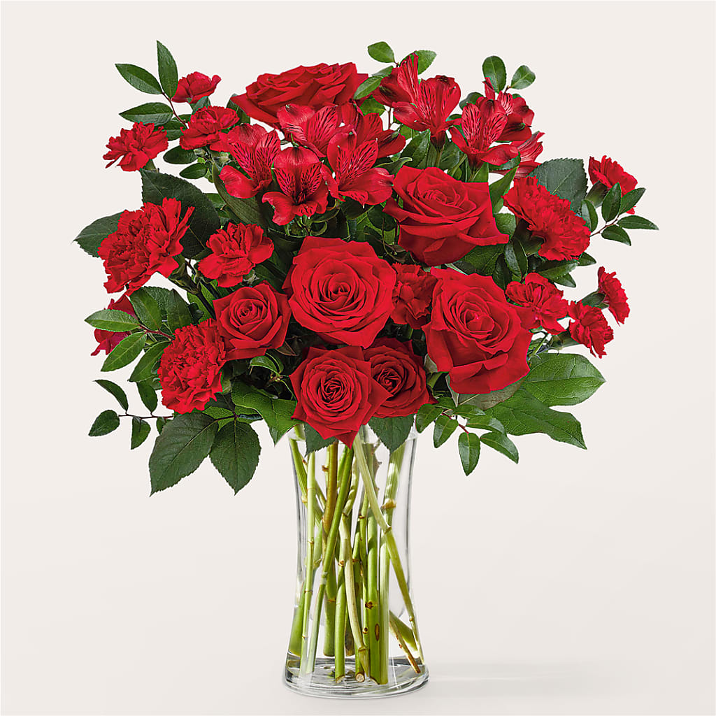 Brilliant Ruby Bouquet – LATE BLOOMERS FLORAL & GIFT LLC, Willmar MN