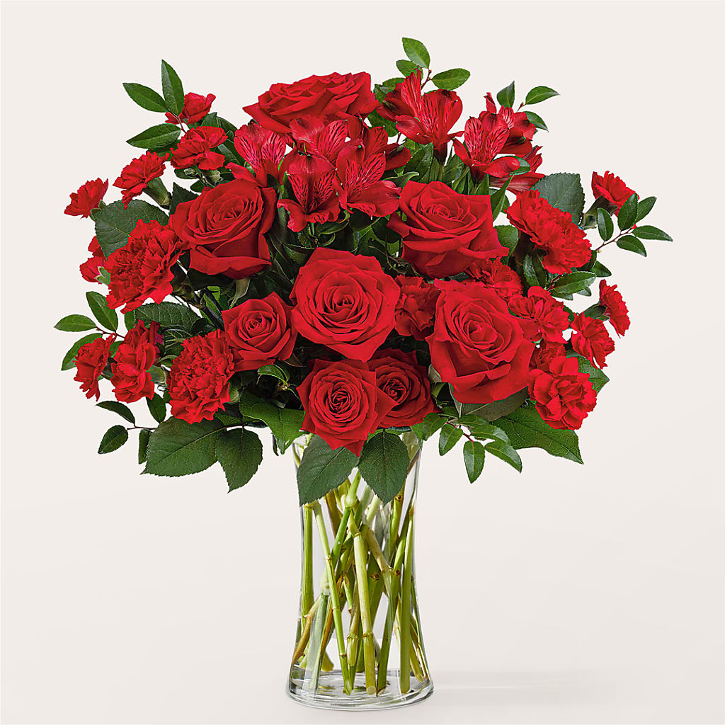 Brilliant Ruby Bouquet – LATE BLOOMERS FLORAL & GIFT LLC, Willmar MN