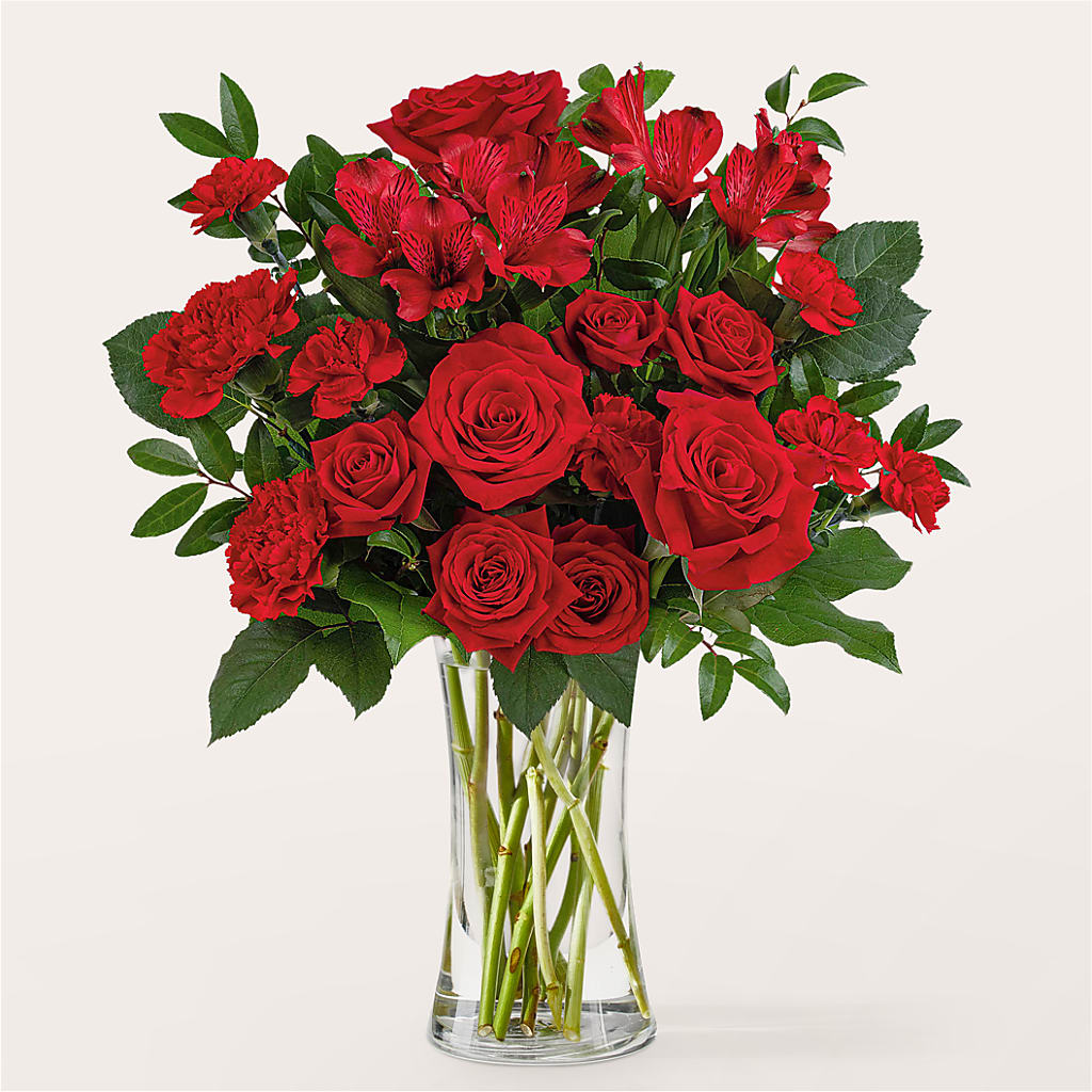 Brilliant Ruby Bouquet – LATE BLOOMERS FLORAL & GIFT LLC, Willmar MN