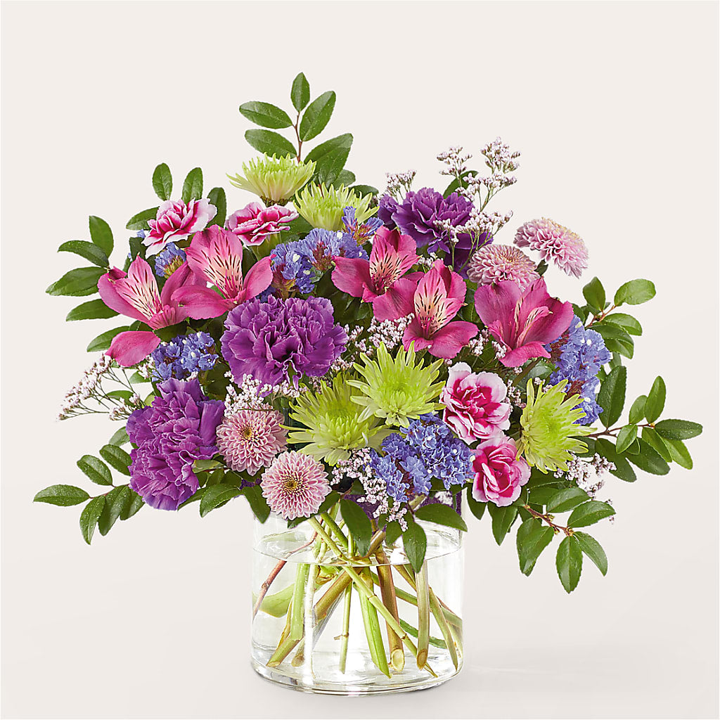 Glass Half Full Bouquet – LATE BLOOMERS FLORAL & GIFT LLC, Willmar MN