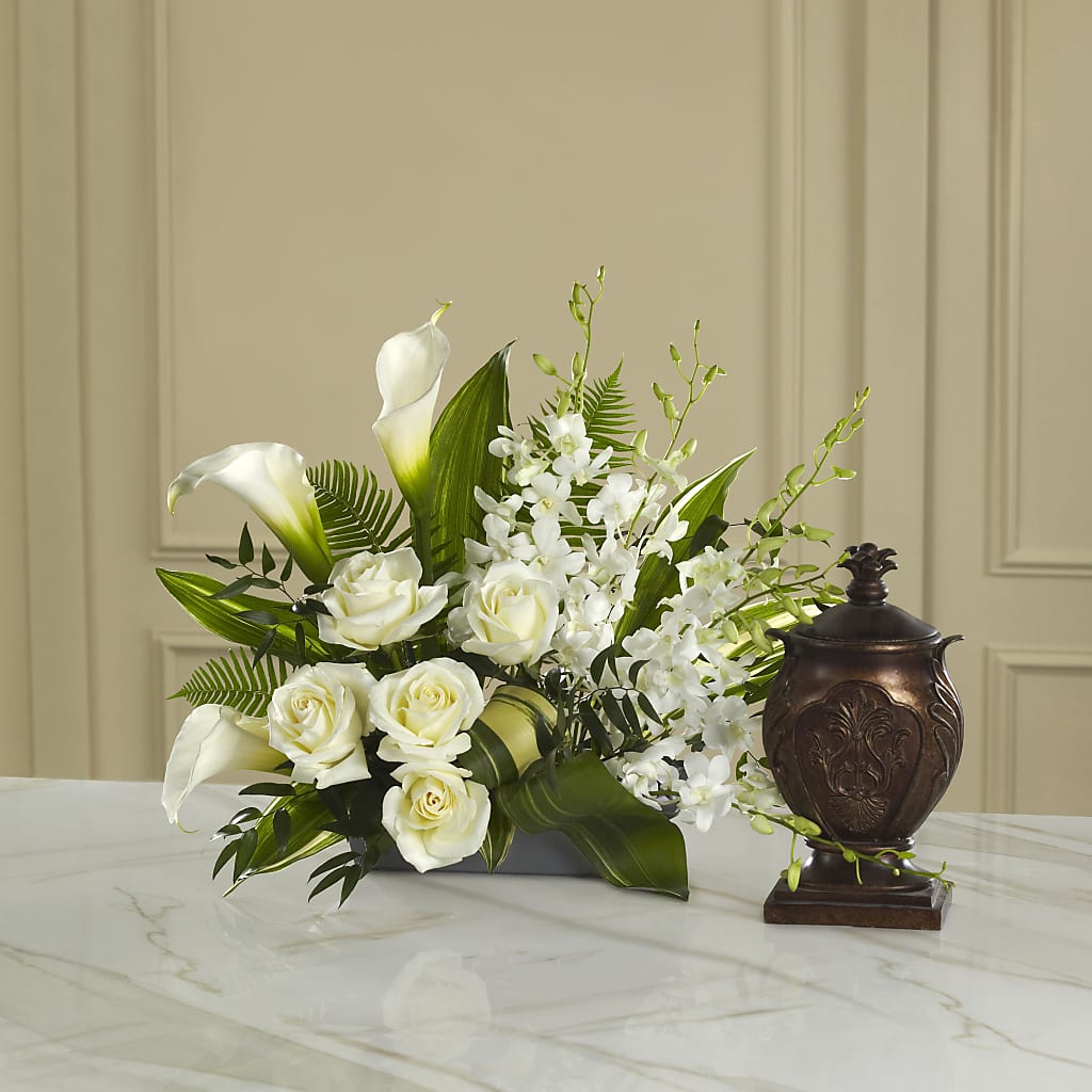 At Peace Arrangement – LATE BLOOMERS FLORAL & GIFT LLC, Willmar MN