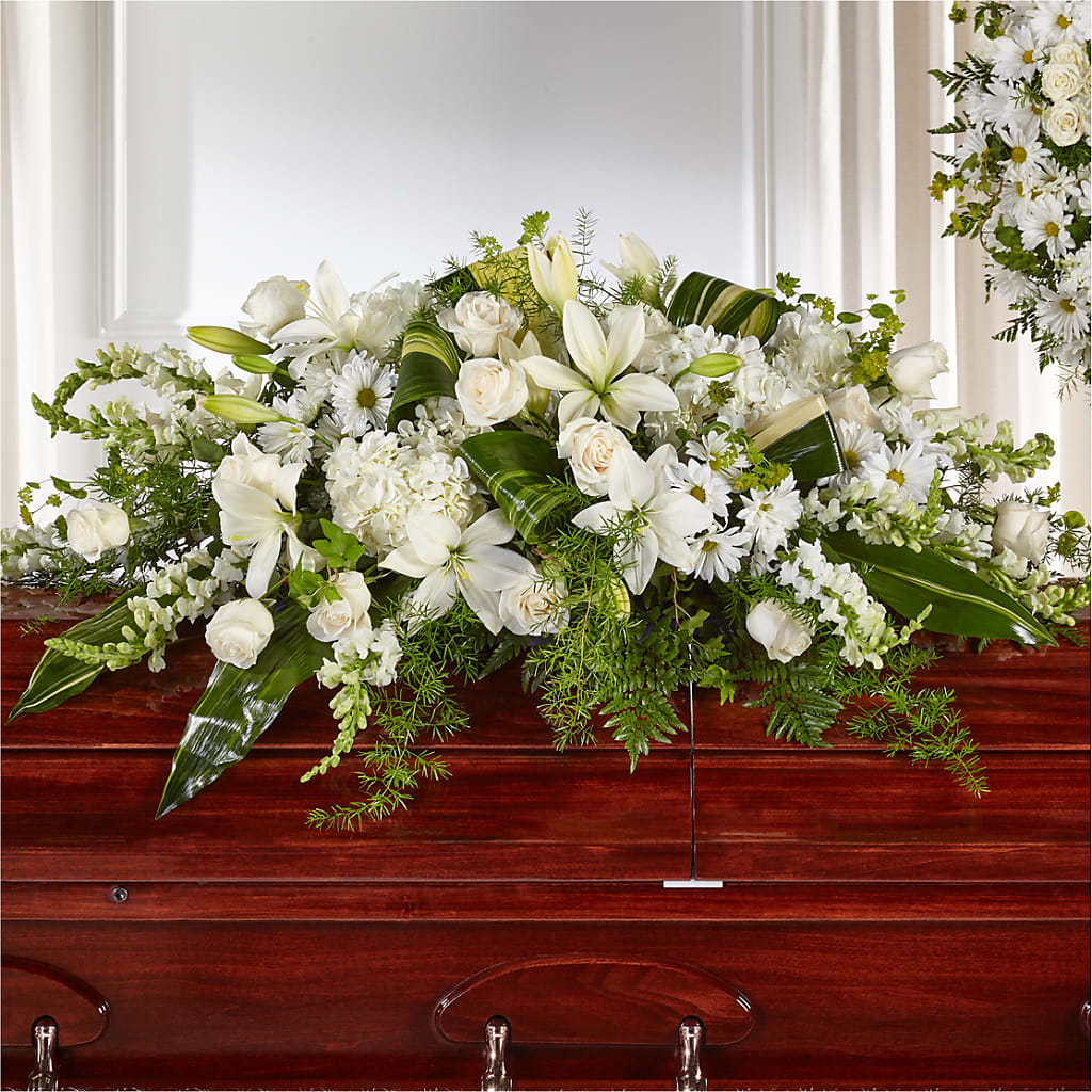Abundance Casket Spray – LATE BLOOMERS FLORAL & GIFT LLC, Willmar MN