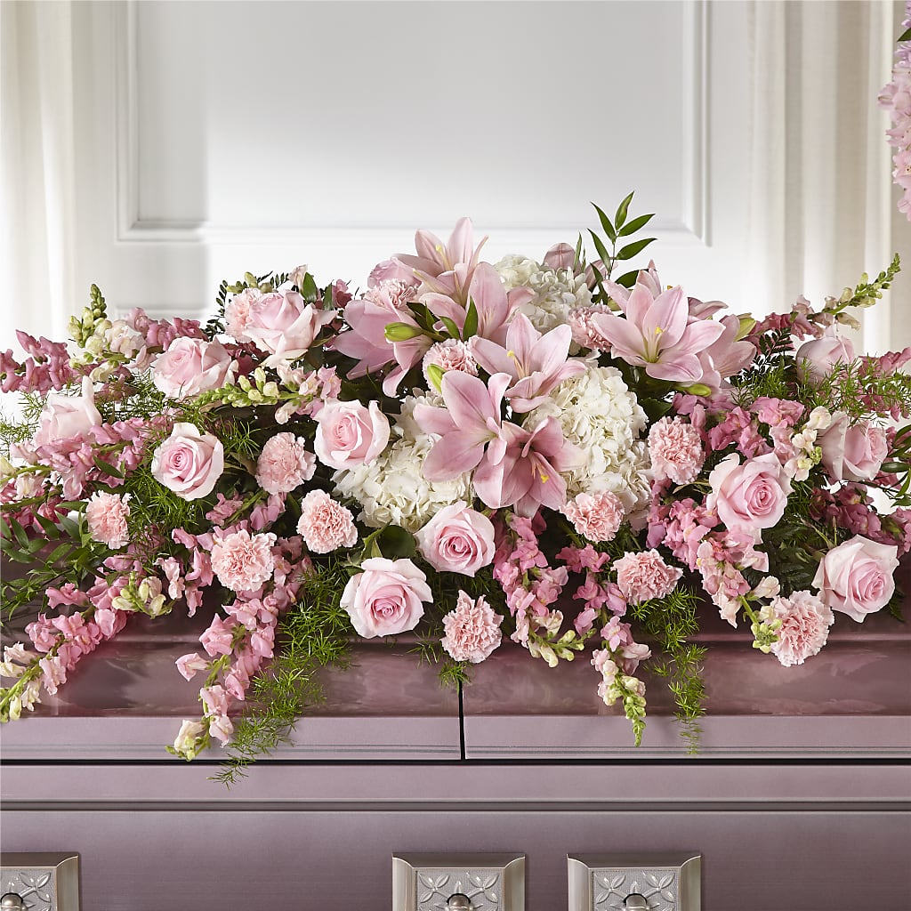 Life & Remembrance Casket Spray – LATE BLOOMERS FLORAL & GIFT LLC, Willmar MN