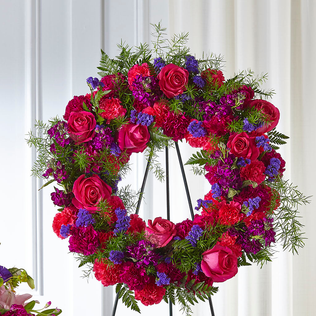 Calming Colors Wreath – LATE BLOOMERS FLORAL & GIFT LLC, Willmar MN