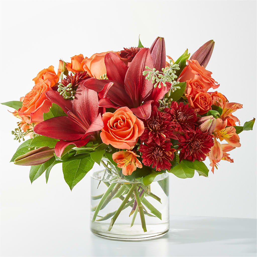 Crimson Leaves Bouquet – LATE BLOOMERS FLORAL & GIFT LLC, Willmar MN