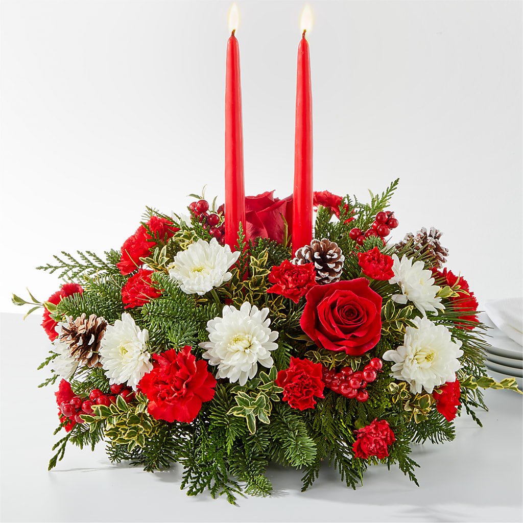Holiday Soiree Centerpiece – LATE BLOOMERS FLORAL & GIFT LLC, Willmar MN