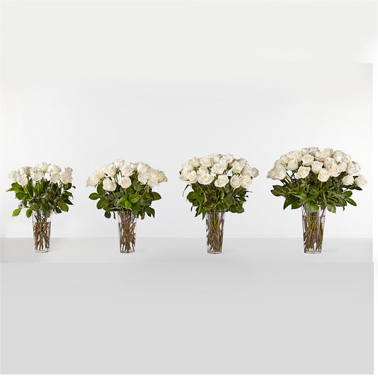 Long Stem White Rose Bouquet – LATE BLOOMERS FLORAL & GIFT LLC, Willmar MN