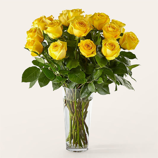Long Stem Yellow Rose Bouquet – LATE BLOOMERS FLORAL & GIFT LLC, Willmar MN