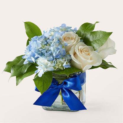 Sky Blue Delight Bouquet – LATE BLOOMERS FLORAL & GIFT LLC, Willmar MN