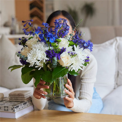Cerulean Waves Bouquet – LATE BLOOMERS FLORAL & GIFT LLC, Willmar MN