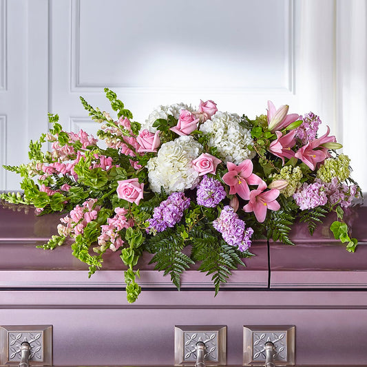 Life's Gratitude Casket Spray – LATE BLOOMERS FLORAL & GIFT LLC, Willmar MN