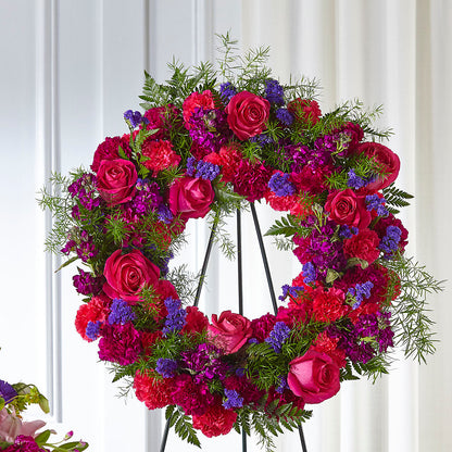 Calming Colors Wreath – LATE BLOOMERS FLORAL & GIFT LLC, Willmar MN