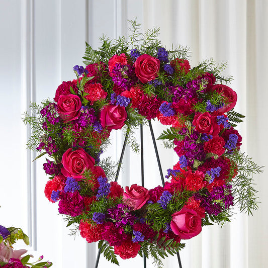 Calming Colors Wreath – LATE BLOOMERS FLORAL & GIFT LLC, Willmar MN