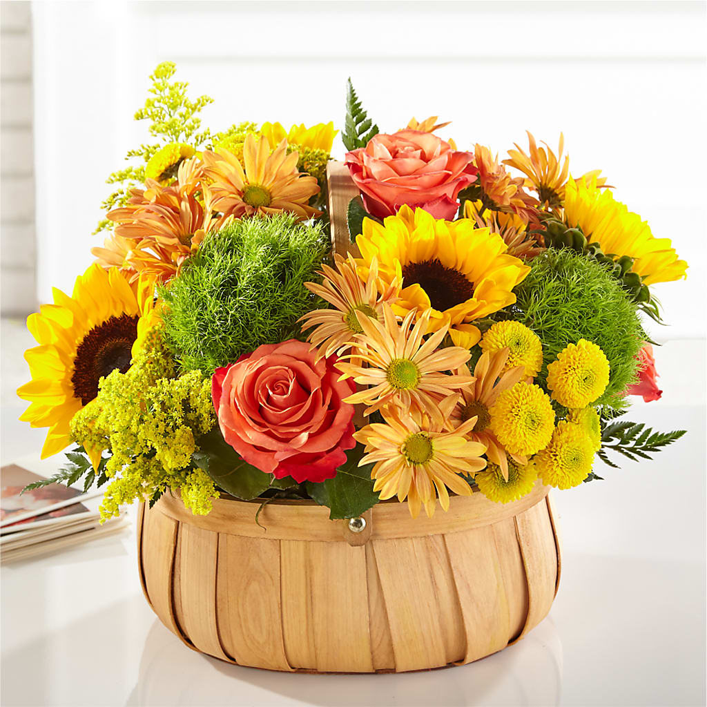 Harvest Sunflower Basket – LATE BLOOMERS FLORAL & GIFT LLC, Willmar MN
