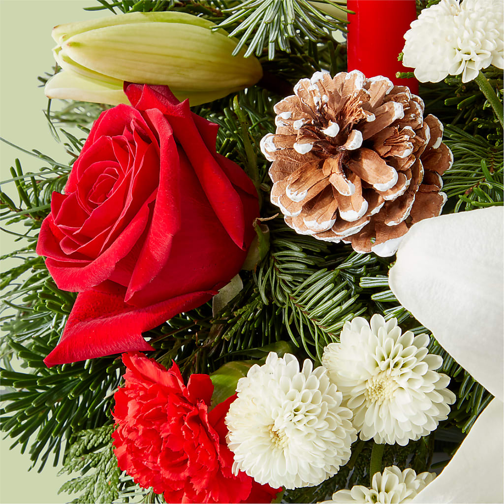 Seasonal Festivities Centerpiece – LATE BLOOMERS FLORAL & GIFT LLC, Willmar MN
