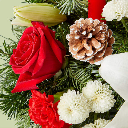 Seasonal Festivities Centerpiece – LATE BLOOMERS FLORAL & GIFT LLC, Willmar MN