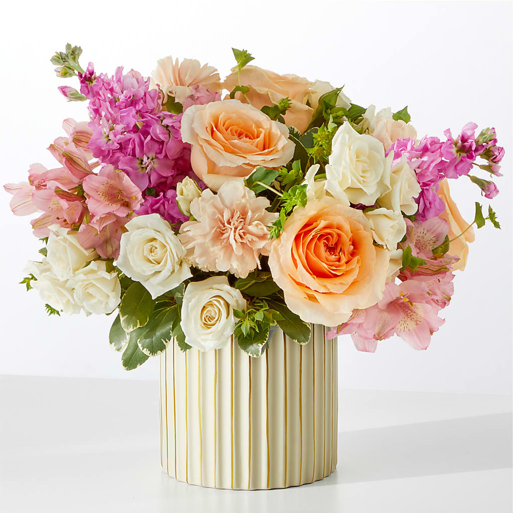 Paradise Bouquet with Ivory Vase – LATE BLOOMERS FLORAL & GIFT LLC, Willmar MN