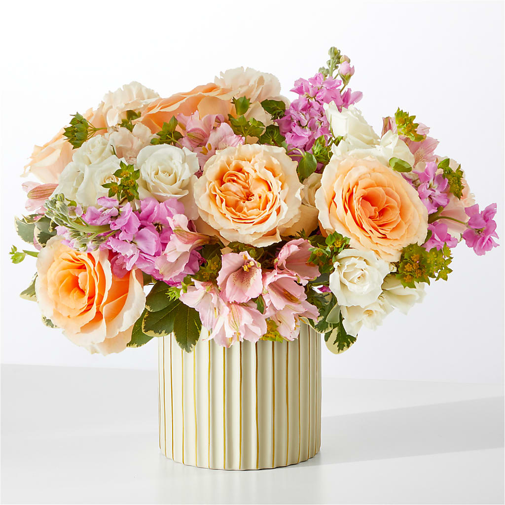 Paradise Bouquet with Ivory Vase – LATE BLOOMERS FLORAL & GIFT LLC, Willmar MN