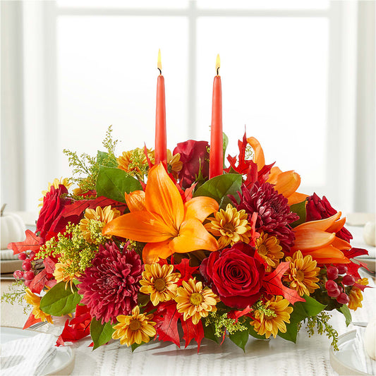 Autumn's Embrace Centerpiece – LATE BLOOMERS FLORAL & GIFT LLC, Willmar MN