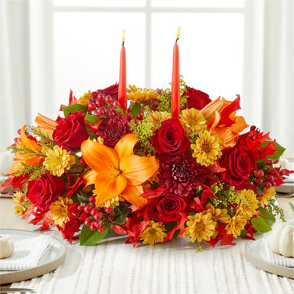 Autumn's Embrace Centerpiece – LATE BLOOMERS FLORAL & GIFT LLC, Willmar MN