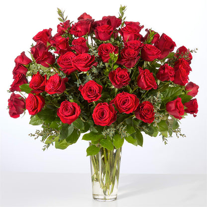 Forever Yours Fifty Stem Red Rose Bouquet – LATE BLOOMERS FLORAL & GIFT LLC, Willmar MN